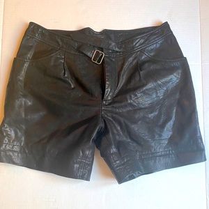 Yigal Azrouël leather shorts